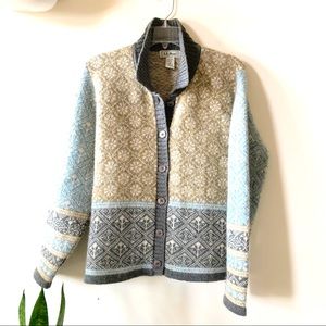 L.L. Bean Nordic wool cardigan